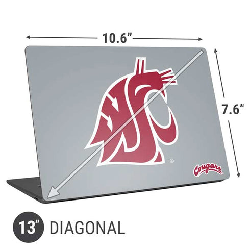 Washington State University WSU Cougars Universal Laptop 13in (10.6 x 7.6in) Skin