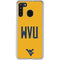 West Virginia University WVU Galaxy A21 Clear Case