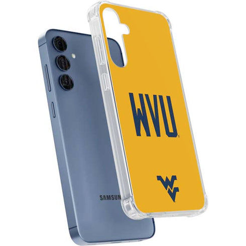 West Virginia University WVU Galaxy A55 5G Clear Case