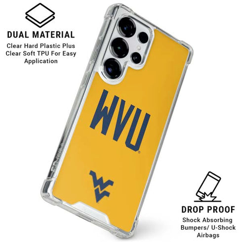 West Virginia University WVU Galaxy S26 Ultra Clear Case