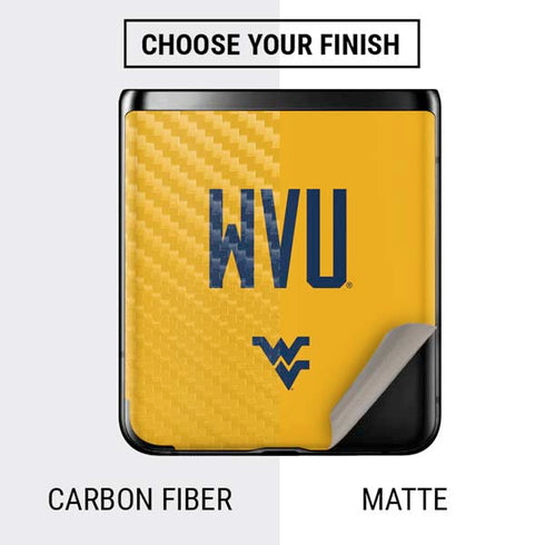 West Virginia University WVU Galaxy Z Flip Skin