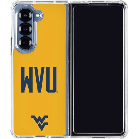 West Virginia University WVU Galaxy Z Fold6 Clear Case