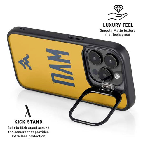 West Virginia University WVU iPhone 13 Pro Kickstand Case
