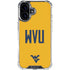 West Virginia University WVU iPhone 16 Clear Case