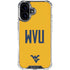 West Virginia University WVU iPhone 16 Plus Clear Case
