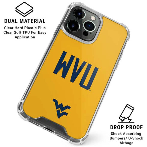 West Virginia University WVU iPhone 16 Pro Max Clear Case