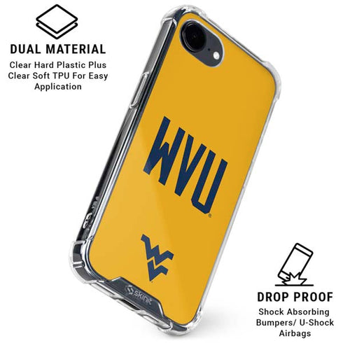 West Virginia University WVU iPhone 16e Clear Case