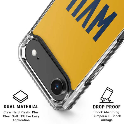West Virginia University WVU iPhone 17 Air Clear Case