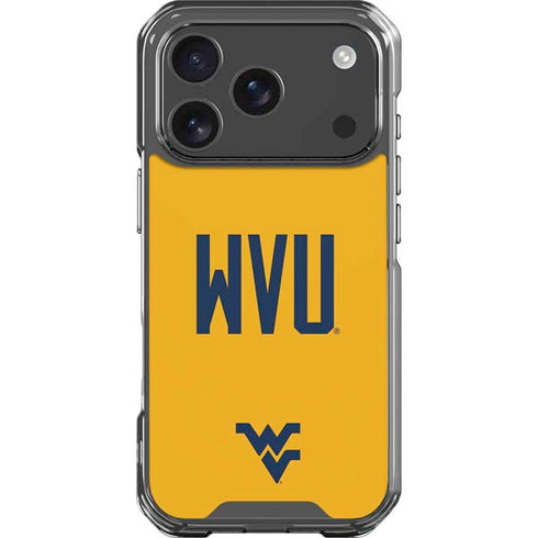 West Virginia University WVU iPhone 17 Pro Clear Case
