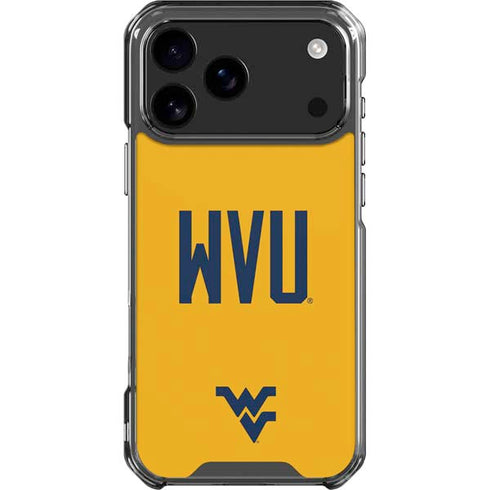 West Virginia University WVU iPhone 18 Pro Max Clear Case