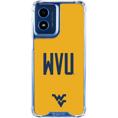 West Virginia University WVU Moto G 5G (2024) Clear Case