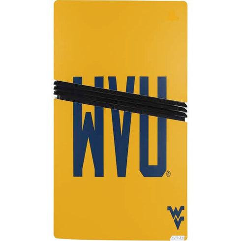 West Virginia University WVU PS5 Pro Console Skin