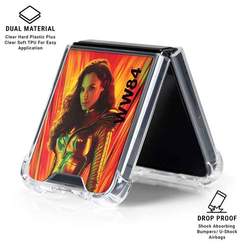 Wonder Woman 1984 (2020) WW84 Galaxy Z Flip6 Clear Case