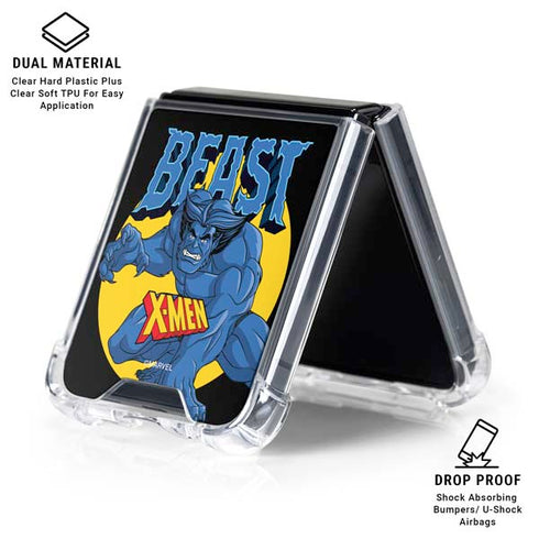Marvel X-Men Beast Galaxy Z Flip6 Clear Case