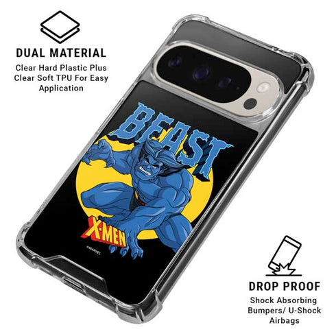 Marvel X-Men Beast Google Pixel 9 Pro XL Clear Case
