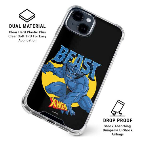 Marvel X-Men Beast iPhone 15 Plus Clear Case