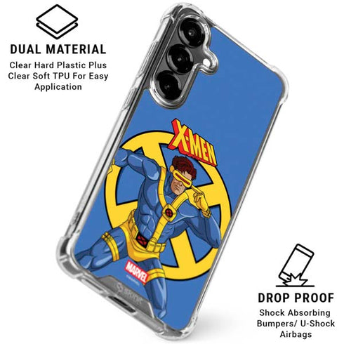 Marvel X-Men Cyclops Galaxy S26 Plus Clear Case