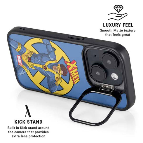 Marvel X-Men Cyclops iPhone 15 Plus Kickstand Case