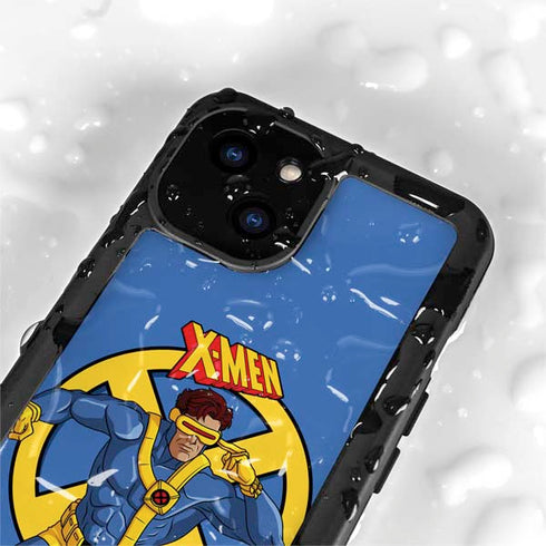 Marvel X-Men Cyclops iPhone 15 Plus Waterproof Case