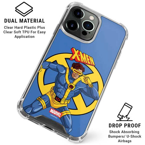 Marvel X-Men Cyclops iPhone 15 Pro Clear Case