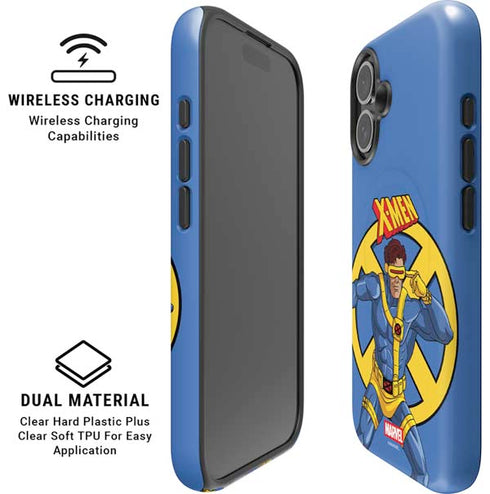 Marvel X-Men Cyclops iPhone 16 Plus Magsafe Impact Case