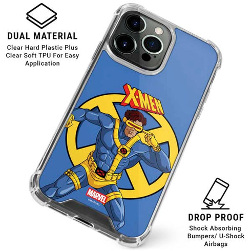 Marvel X-Men Cyclops iPhone 16 Pro Max Clear Case