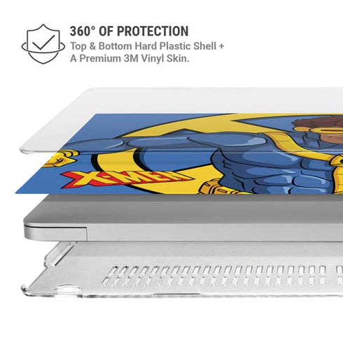 Marvel X-Men Cyclops MacBook Pro 16in (2021-25) Case plus Skin