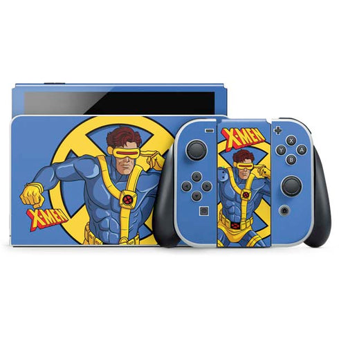 Marvel X-Men Cyclops Nintendo Switch OLED (2021) Skin
