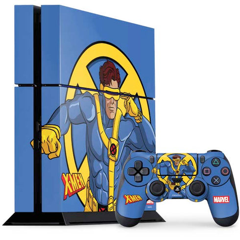 Marvel X-Men Cyclops PS4 Console and Controller Bundle Skin