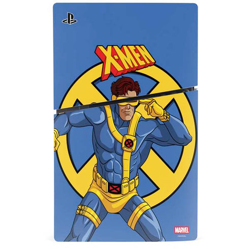 Marvel X-Men Cyclops PS5 Slim Digital Edition Bundle Skin