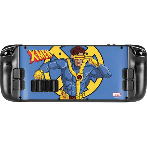 Marvel X-Men Cyclops Steam Deck Handheld Gaming Computer OLED Skin