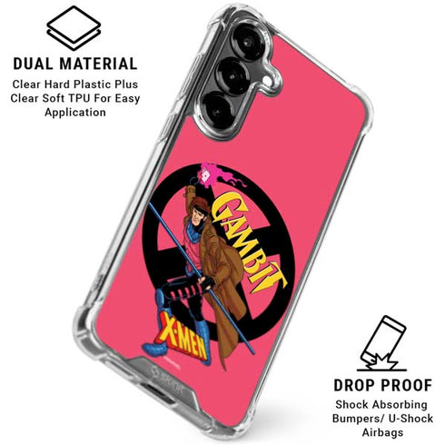 Marvel X-Men Gambit Galaxy S26 Plus Clear Case