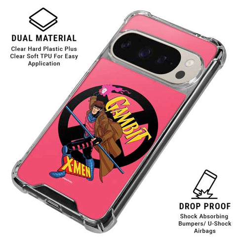 Marvel X-Men Gambit Google Pixel 9 Pro XL Clear Case