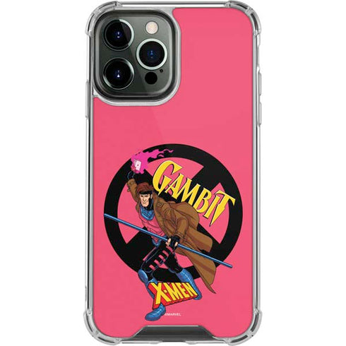 Marvel X-Men Gambit iPhone 14 Pro Max Clear Case