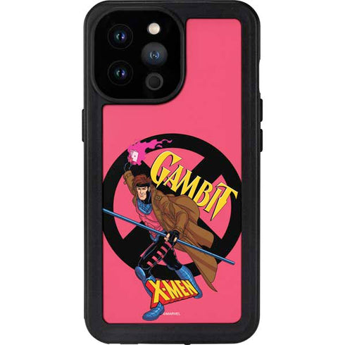 Marvel X-Men Gambit iPhone 14 Pro Max Waterproof Case