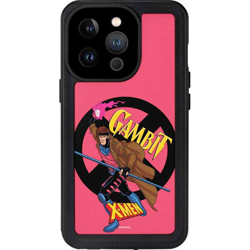 Marvel X-Men Gambit iPhone 14 Pro Waterproof Case