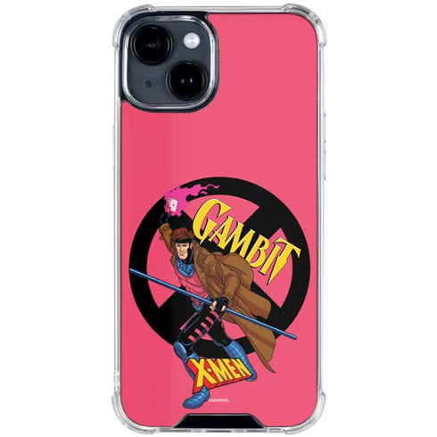Marvel X-Men Gambit iPhone 15 Plus Clear Case