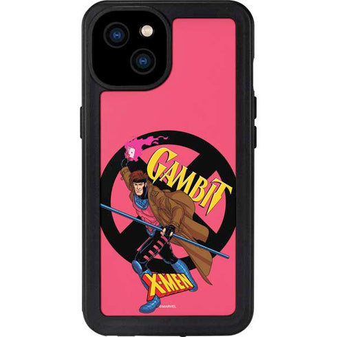 Marvel X-Men Gambit iPhone 15 Plus Waterproof Case
