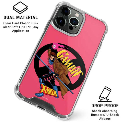 Marvel X-Men Gambit iPhone 15 Pro Clear Case