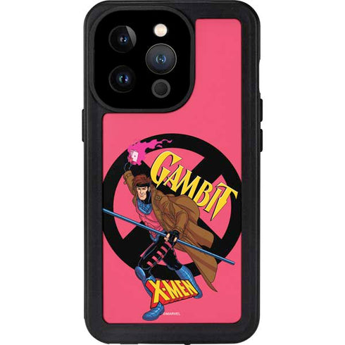 Marvel X-Men Gambit iPhone 15 Pro Waterproof Case