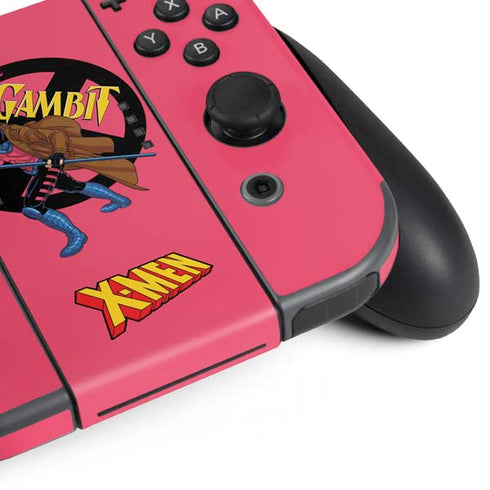 Marvel X-Men Gambit Nintendo Switch (2017-2021) Joy-Con Controller Skin