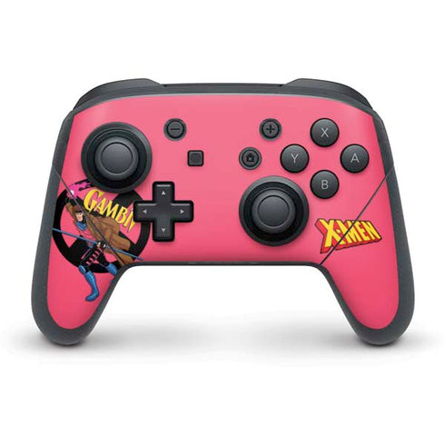 Marvel X-Men Gambit Nintendo Switch Pro Controller Skin