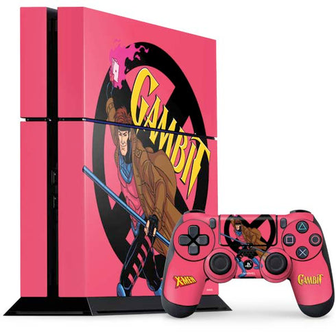 Marvel X-Men Gambit PS4 Console and Controller Bundle Skin