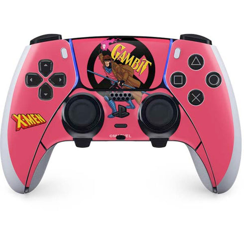 Marvel X-Men Gambit PS5 DualSense Edge Pro Controller Skin