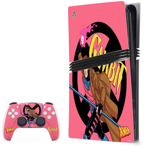 Marvel X-Men Gambit PS5 Pro Bundle Skin