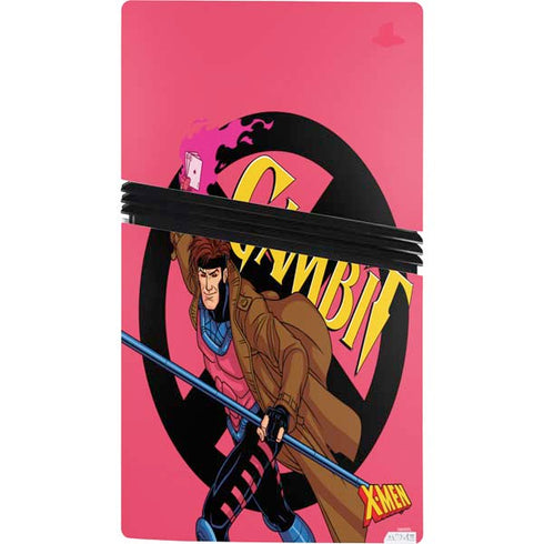 Marvel X-Men Gambit PS5 Pro Console Skin