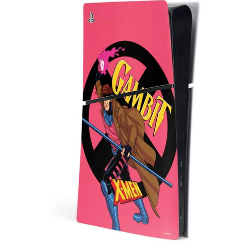 Marvel X-Men Gambit PS5 Slim Digital Edition Console Skin