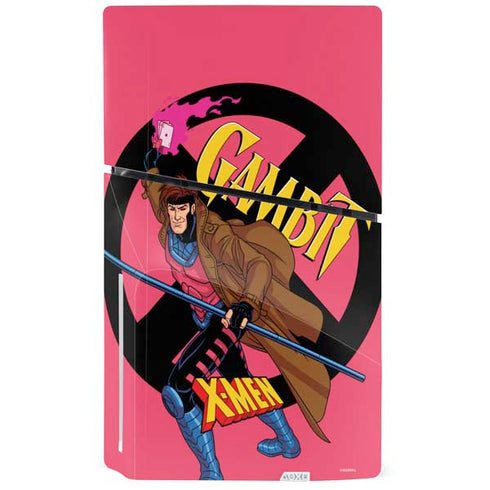 Marvel X-Men Gambit PS5 Slim Disk Console Skin