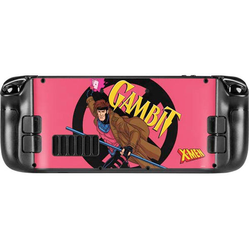 Marvel X-Men Gambit Steam Deck Handheld Gaming Computer Skin
