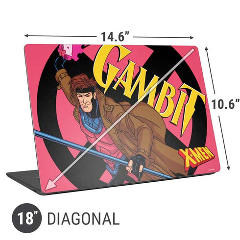 Marvel X-Men Gambit Universal Laptop 18in (14.6 x 10.6in) Skin